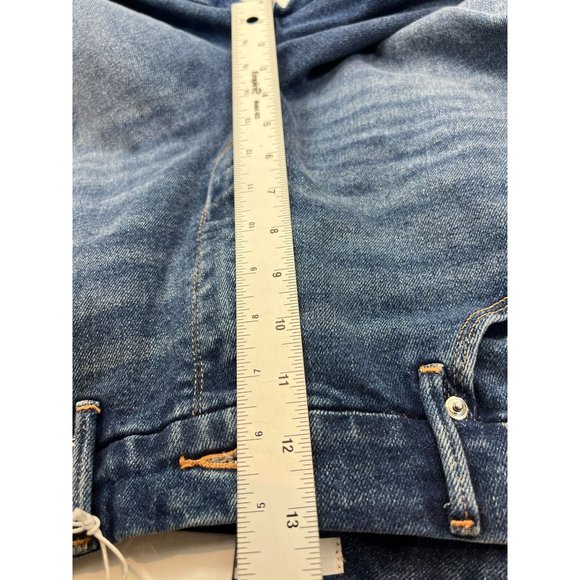 NWT Good American Good Curve Denim Jeans Flared Medium Wash Size 14/32 - Picture 10 of 11